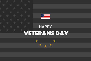 Obraz premium Illustration vector graphic of veterans day. Good for poster or banner