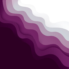 Purple pink violet paper craft style background with gradient paint background with liquid fluid grunge texture.