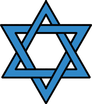 recommend clip art: Hanukkah Star of David Cartoon Colored Clipart 
