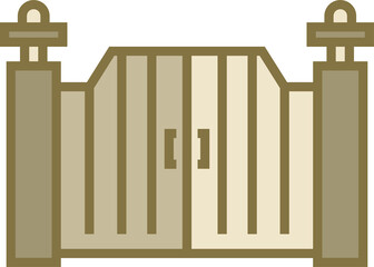 gate icon illustration