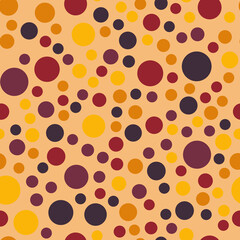 Colorful polka dot pattern