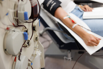 Dialyse spenden Plasma Blut