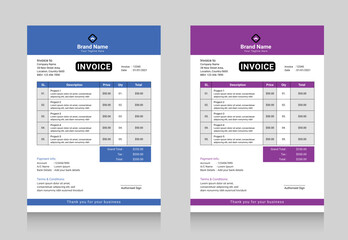 New Invoice Template Design