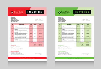 New Invoice Template Design