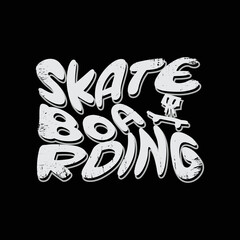 Skateboarding illustration typography. perfect for t shirt design