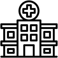 hospital building icon