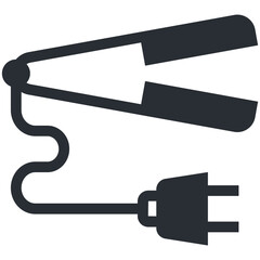 Hair Straightener Vector Icon