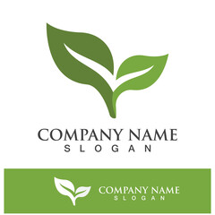 Green tree leaf nature logo images