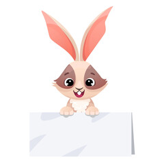 Cute rabbit bunny character