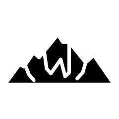 mountain glyph icon
