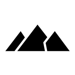 mountain glyph icon