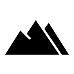 mountain glyph icon