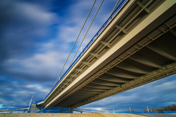 Monostor bridge - newly built Danube bridge between Komárno, Slovakia and Komárom, Hungary.