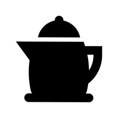 Electric Kettle Flat Vector Icon