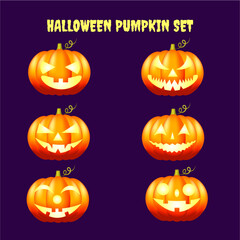 pumpkin halloween set