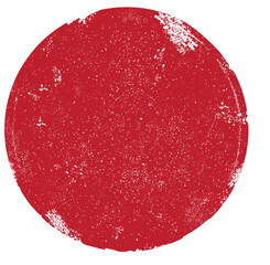 Red grunge circle stamp. Round stamp vector isolated on white background. Red stamp vector. For grunge badge, seal, ink and stamp design template. Round grunge hand drawn circle shape, vector