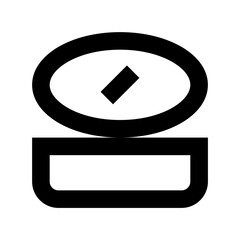 Compact Powder Vector Icon