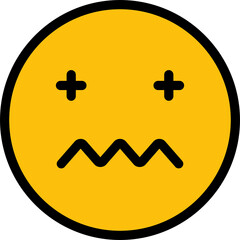 nervous and annoyed face emoji illustration