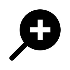 Fototapeta premium Zoom In Vector Icon