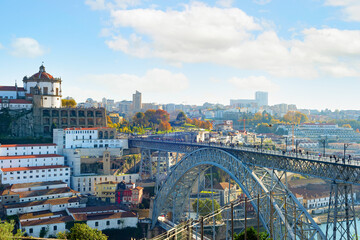 Luis bridge Gaia Porto Portugal