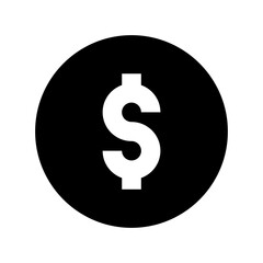 Dollar Coin Vector Icon