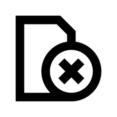 Remove File Vector Icon