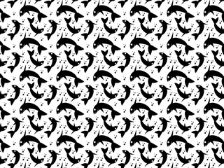 seamless pattern with FISHES