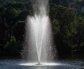 fountain in city Ilsenburg , Germany