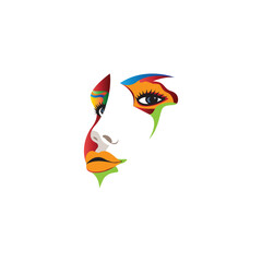 face element abstract color illustration design vector