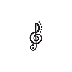music logo icon tone design vector illustration