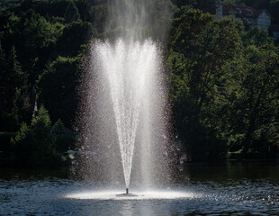 fountain in city Ilsenburg , Germany