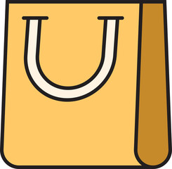 shopping bag icon illustration
