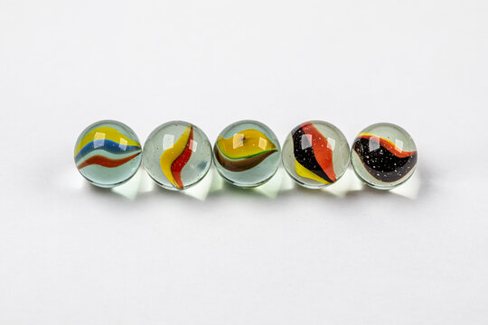 Colorful game marbles