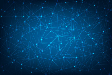 abstract polygon network, vector background