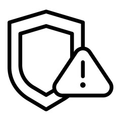 shield line icon