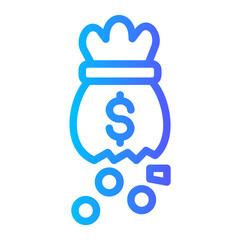 nomey bag gradient icon