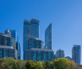 Fototapeta na wymiar Buildings in downtown Toronto