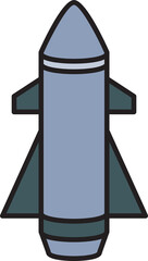 missile and rocket icon illustration