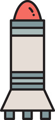 missile and rocket icon illustration