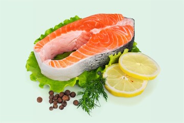 Fresh tasty fish fillet dish on the plate