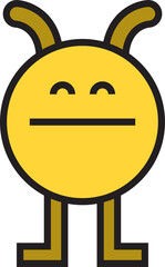 funny cartoon monster character illustration