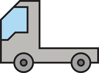 pickup truck icon illustration