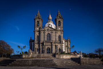 Fototapeta na wymiar front view of the sameeiro church, unesco heritage site
