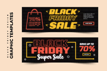 Black Friday sale graphic design template