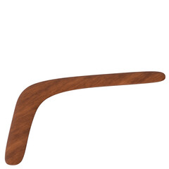 3d rendering illustration of a boomerang