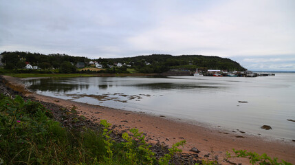 Fishing village along the coast of Nova Scotia, Canada