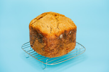 Loaf of bread baked in an automatic home bread machine