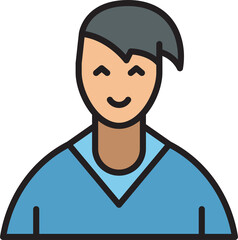 male character avatar illustration