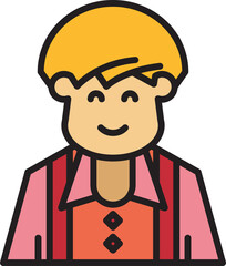 male character avatar illustration
