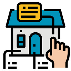 touch Filled Outline icon